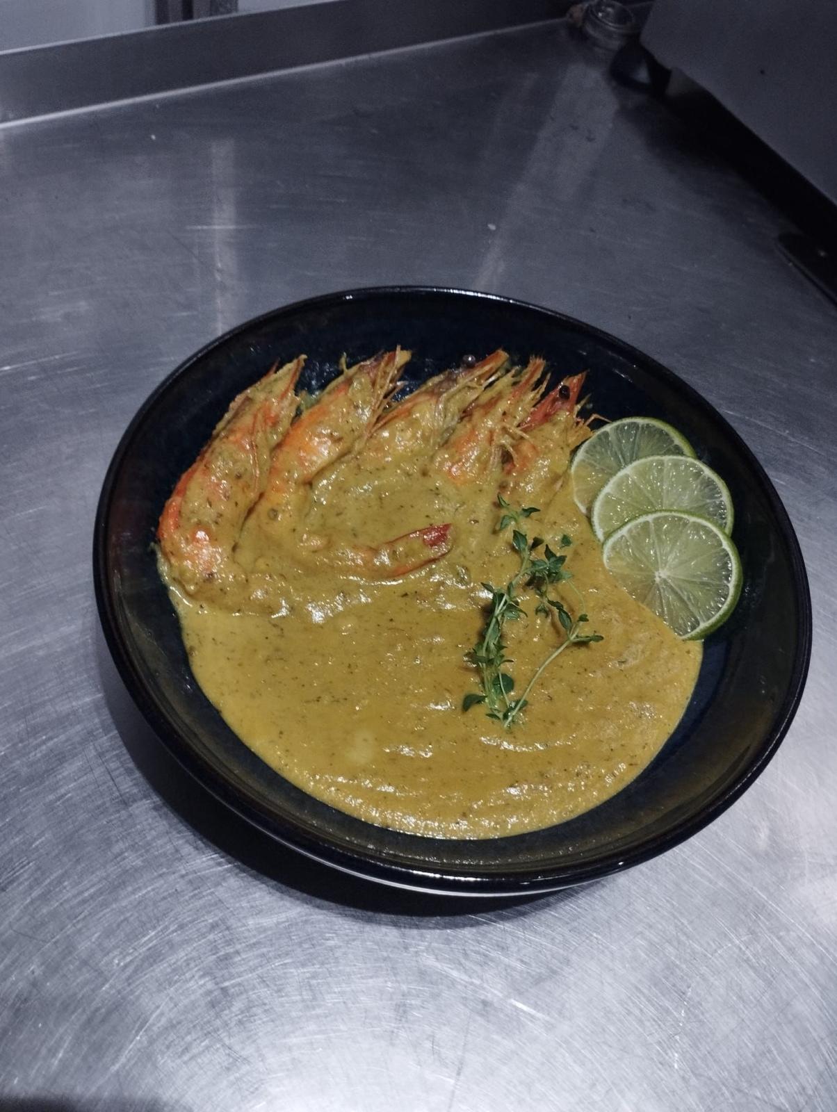 Seafood prawns in traditional Portuguese sauce