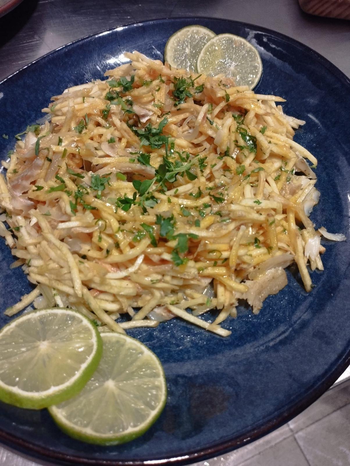 Another angle of the signature cuttlefish dish